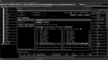 Compare two databases (dark skin)