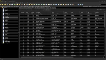 Data grid (dark skin)