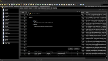 Data transfer wizard (dark skin)