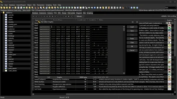 Hex / BLOB editor (dark skin)