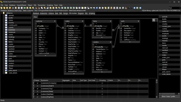 Visual Query Builder (dark skin)